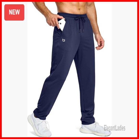 Men's Stretch Sweatpants with Pockets Lightweight Athletic Joggers